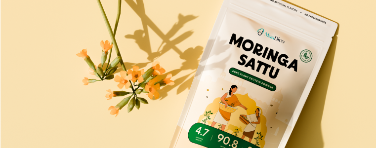 Moringa sattu for weight loss and protein-rich diet