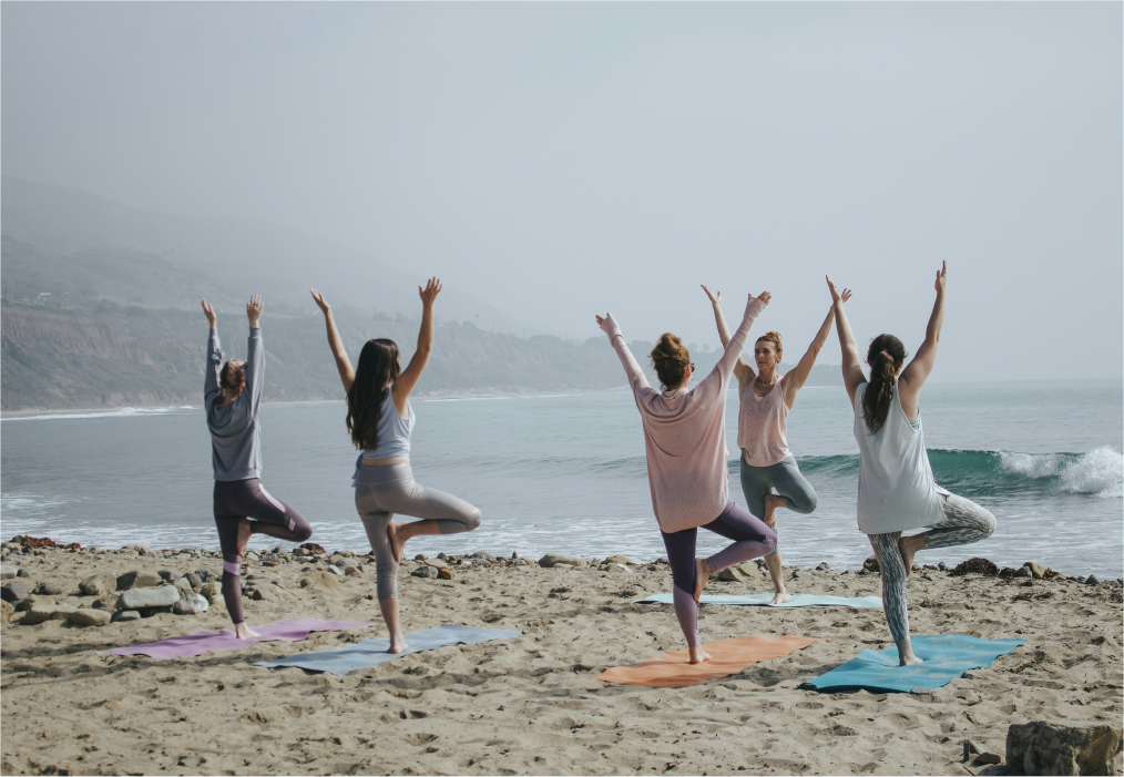 Yoga session for improve flexibility, mental health, and wellness